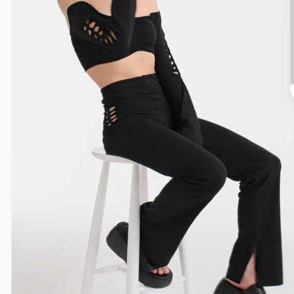 NWT Cut Out Pants with Flare - Picture 4 of 7